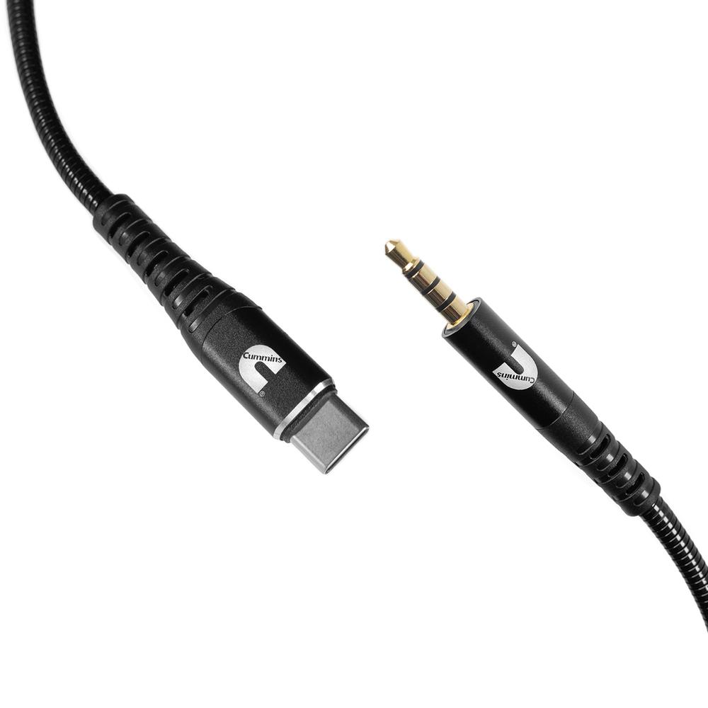 Cummins USB C(R) to Male 3.5mm Audio Aux Cable MFi-certified 4ft CMN4712. Picture 1