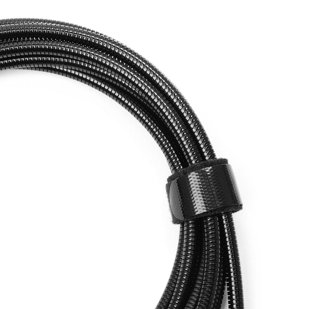 Cummins Long Micro Flex Steel Cable Charger Cord USB-A to Micro Charging Cord 8ft CMN4715. Picture 2
