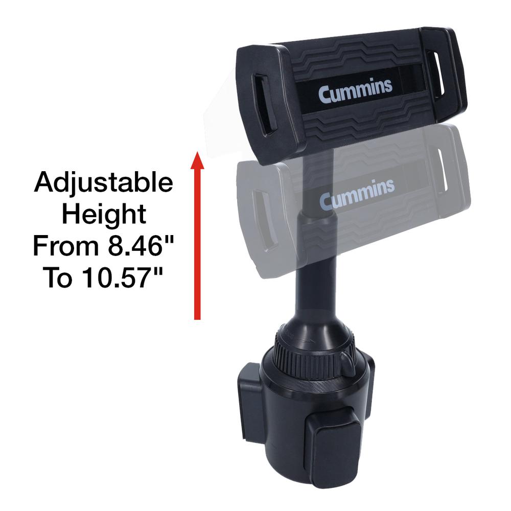 Cummins Tablet Mount CMNCHTBLT - Cupholder Tablet Dock for iPad Samsung Galaxy Tab Amazon Fire and More - Black. Picture 6