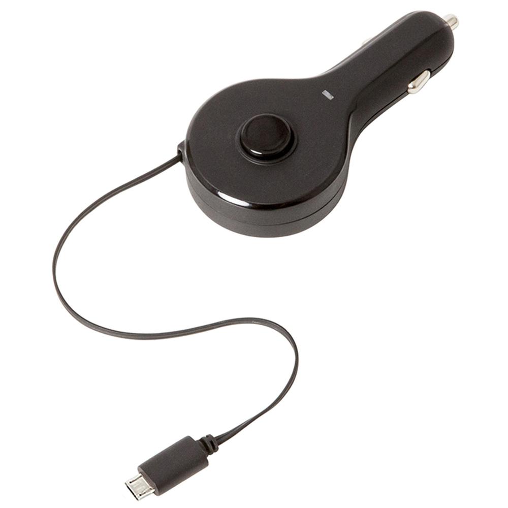 Micro USB Retractable Car Charger. Picture 1