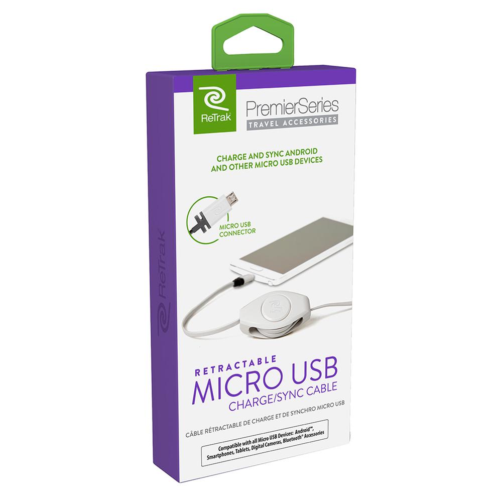 Premier Retractable Micro USB Charger. Picture 2