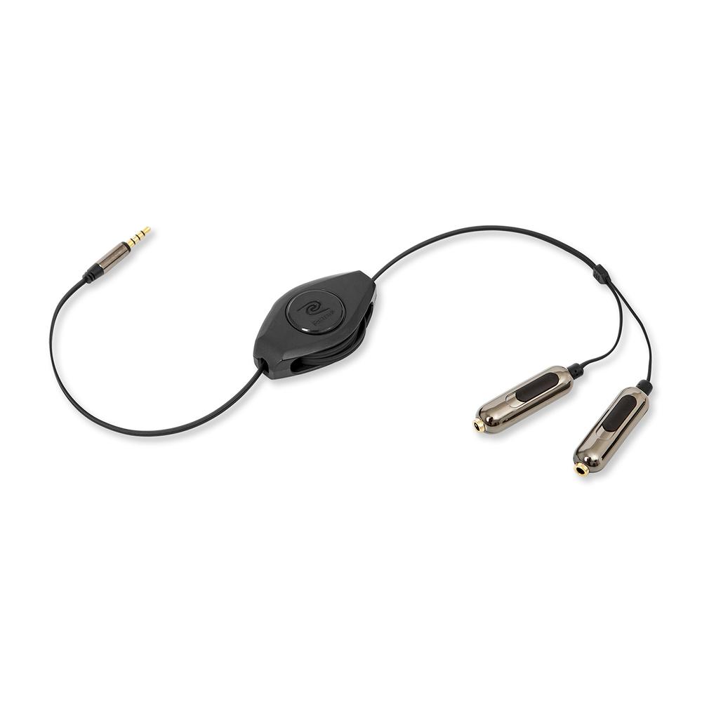 Premier Retractable Audio Splitter Cable. Picture 1