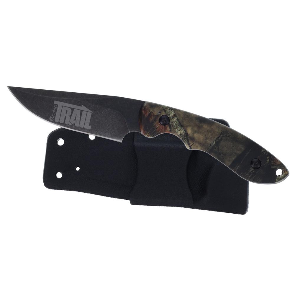 Scipio Desert Predator Fixed-Blade Knife FRP0028ZW - Outdoorsman Knife in Mossy Oak(R) G10 Handle 3-Inch D2 Steel Blade - Camo. Picture 1