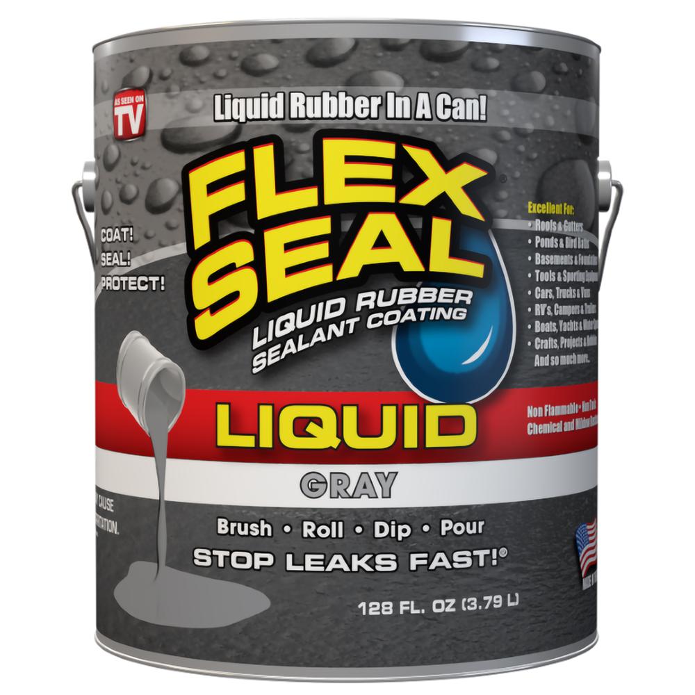 Flex Seal Liquid 1 gallon Gray. Picture 1