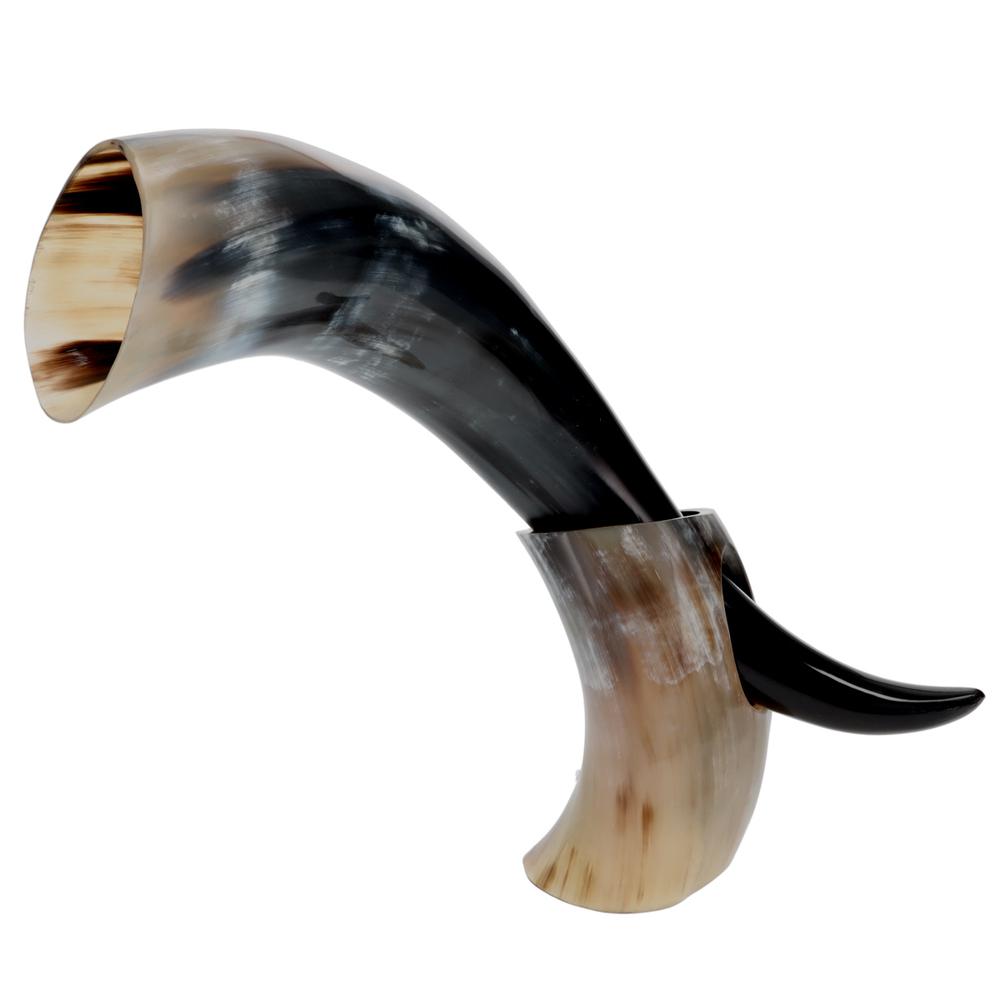 Tankherd Bovine Horn 20oz with Stand. Picture 1