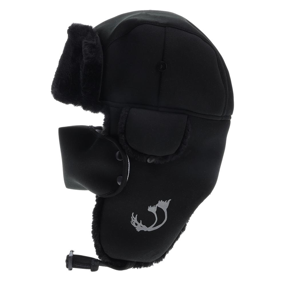 Trooper Hat with Face Mask Black. Picture 1
