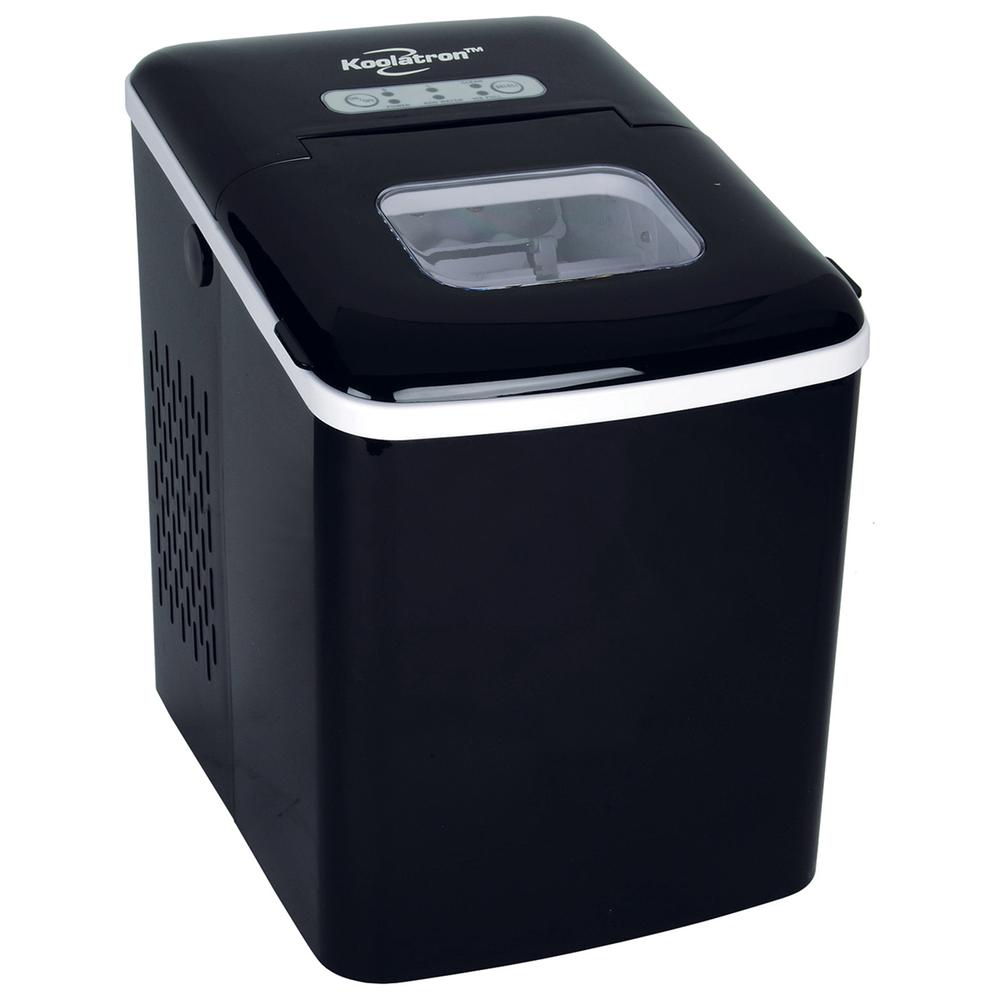 Koolatron Automatic Countertop Ice Maker KIM26B 26.5 Pounds if Ice in 24 Hours - Portable Ice Machine with Ice Cube Scoop and Bucket. Picture 1