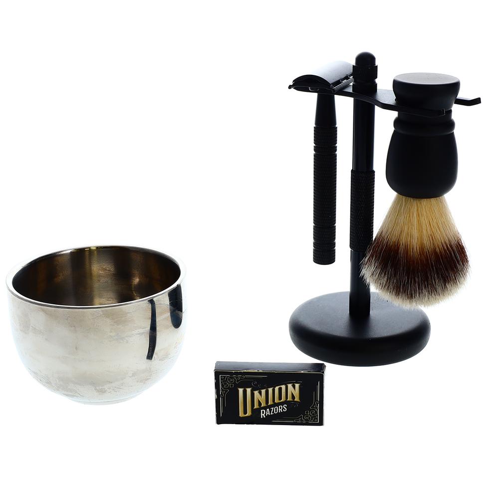 Mens Shaving Kit 5-Piece Gift Set With Razor Essentials and Replacement Blades MBGS1. Picture 1