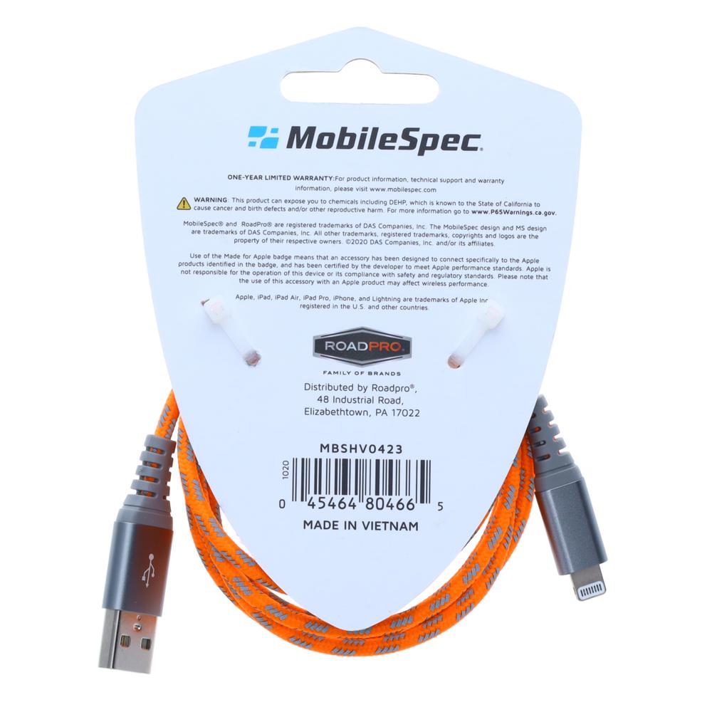 HiVis 4ft Lightning(R) to USB-A Cable  O. Picture 4
