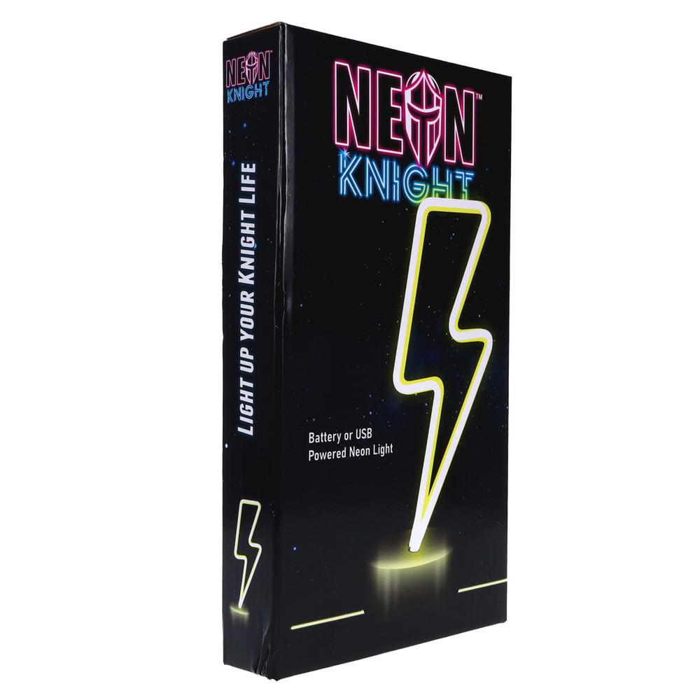 LED Neon Light Sign Room Decoration USB or Battery Powered Dorm Decor Lightning Bolt NS1906010. Picture 6