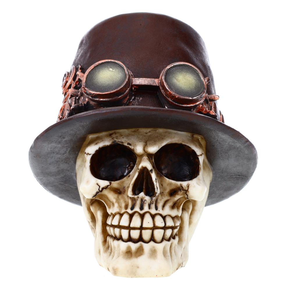 Steampunk Top Hat/Feather Skull 1. Picture 1