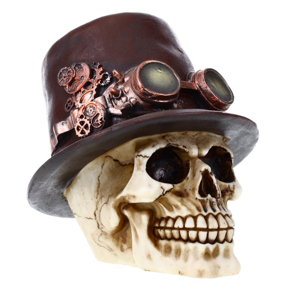 Steampunk Top Hat/Feather Skull 1. Picture 2