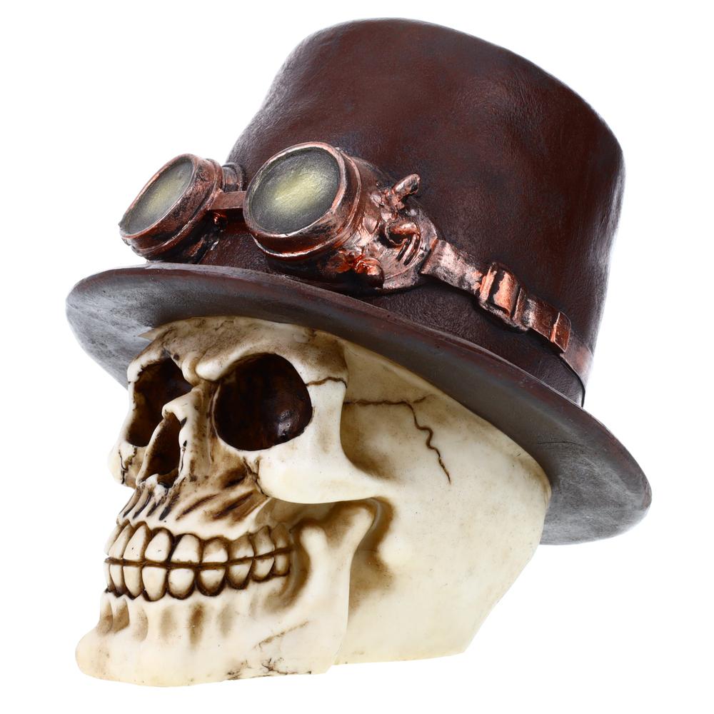 Steampunk Top Hat/Feather Skull 1. Picture 3