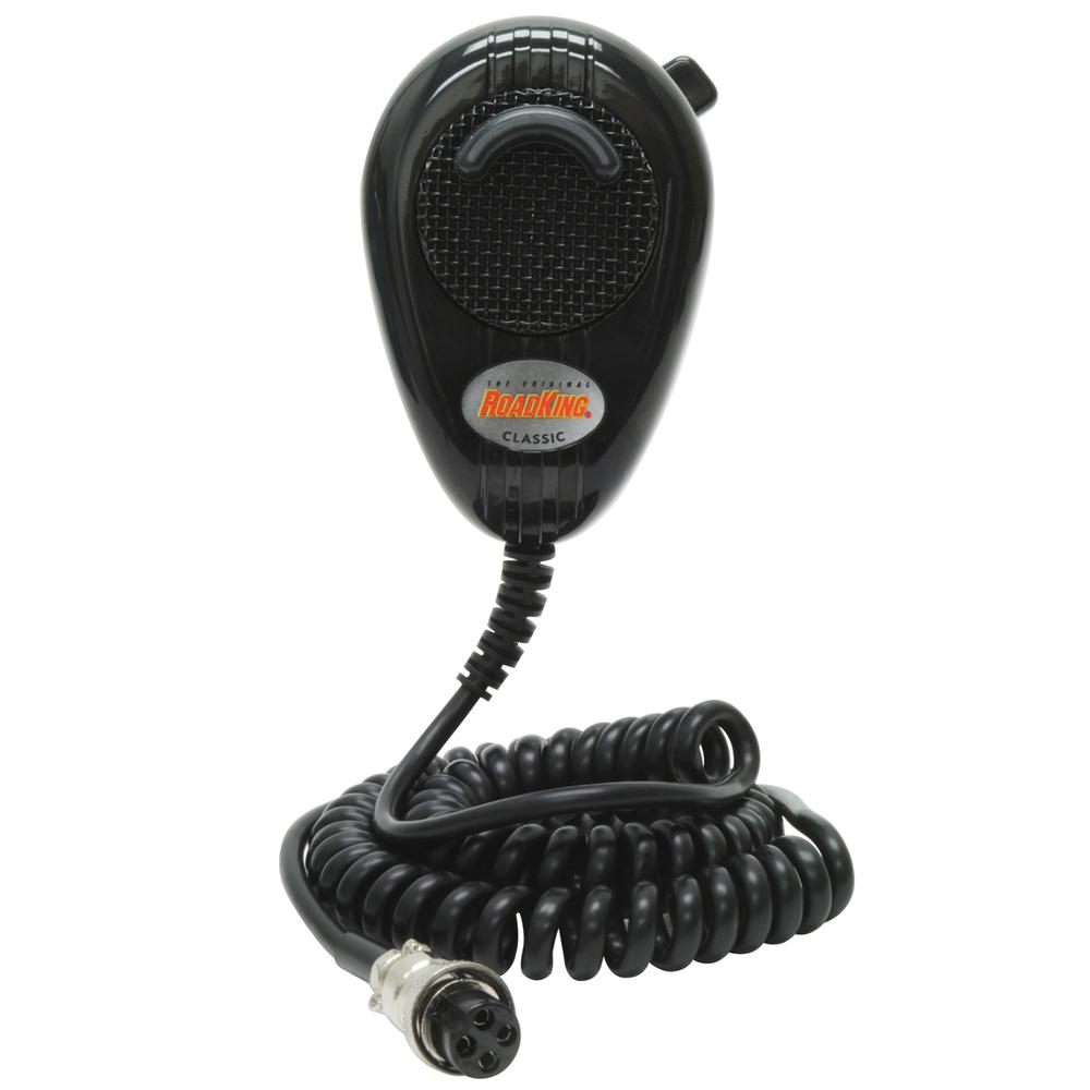 4-Pin Noise-Cancelling CB Mic  Black. Picture 1