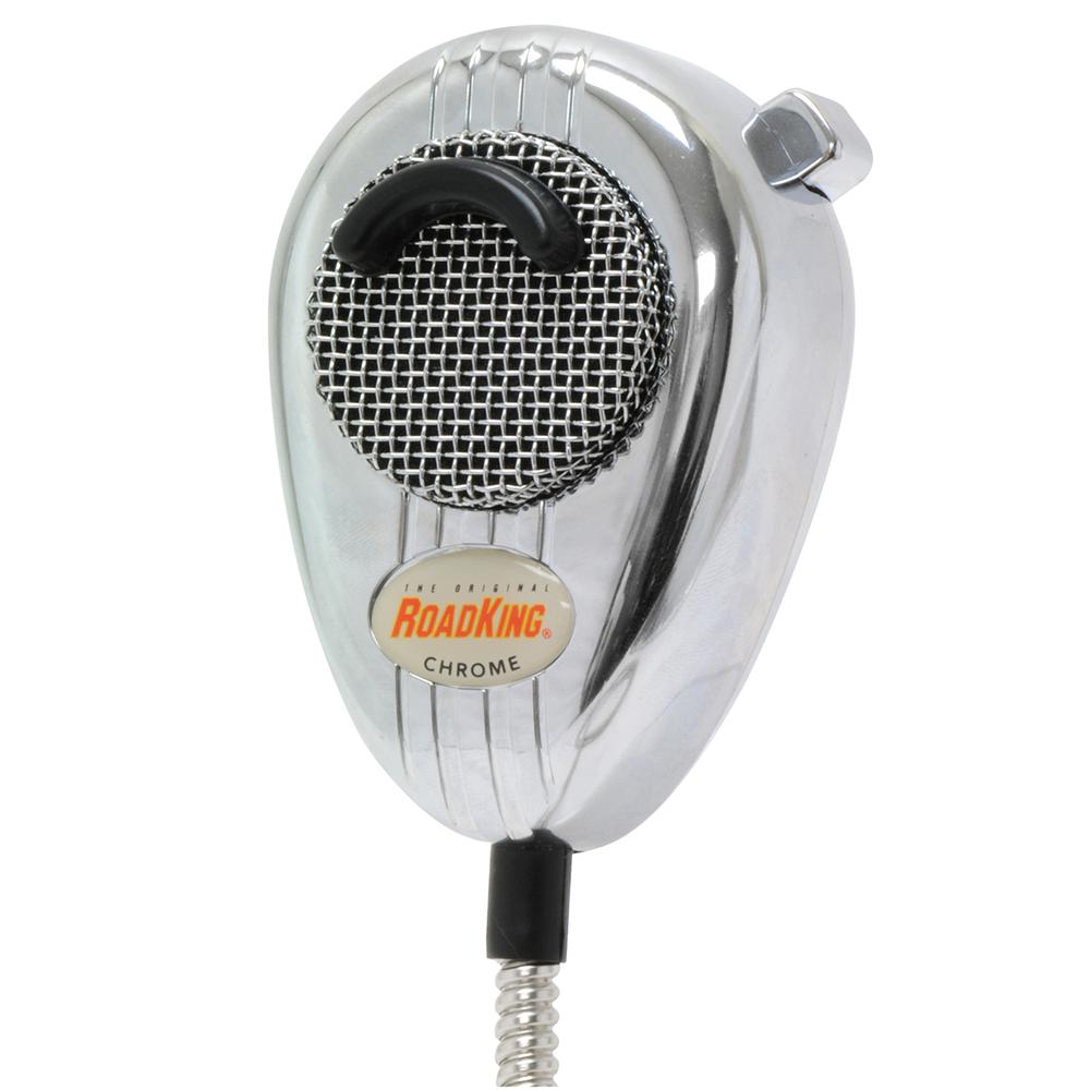 4-Pin Noise-Cancelling CB Mic  Chrome. Picture 1