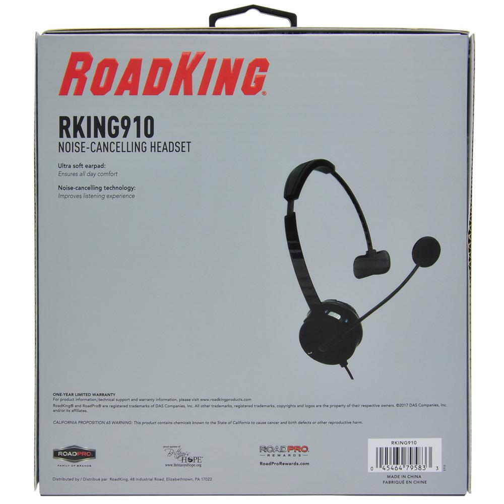 RKING910 Mono Wired Headset. Picture 10