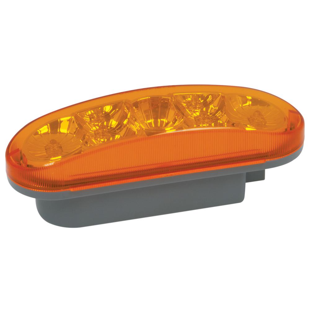LED DIA LENS TURN/STOP/TAIL AMBER. Picture 1
