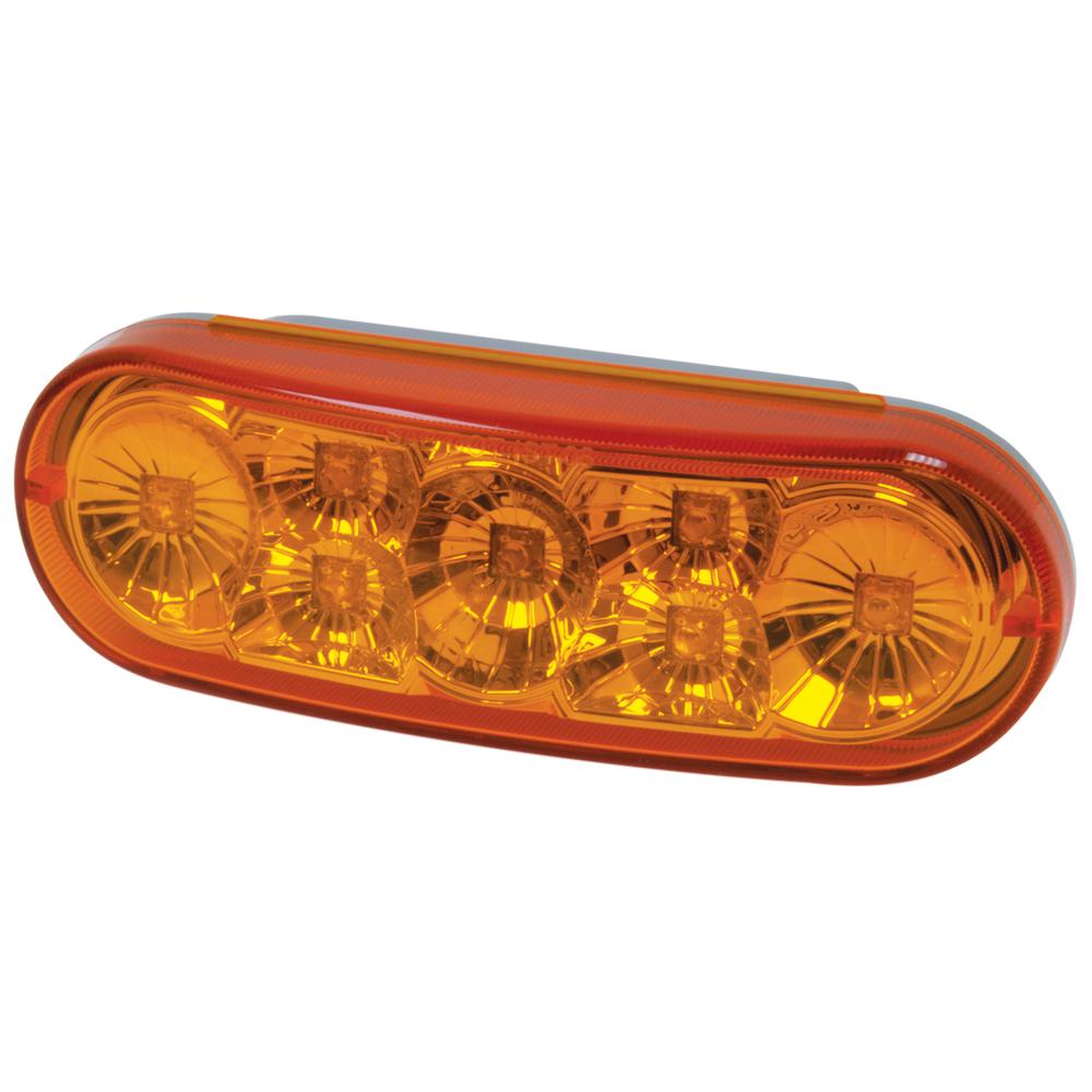 LED DIA LENS TURN/STOP/TAIL AMBER. Picture 2