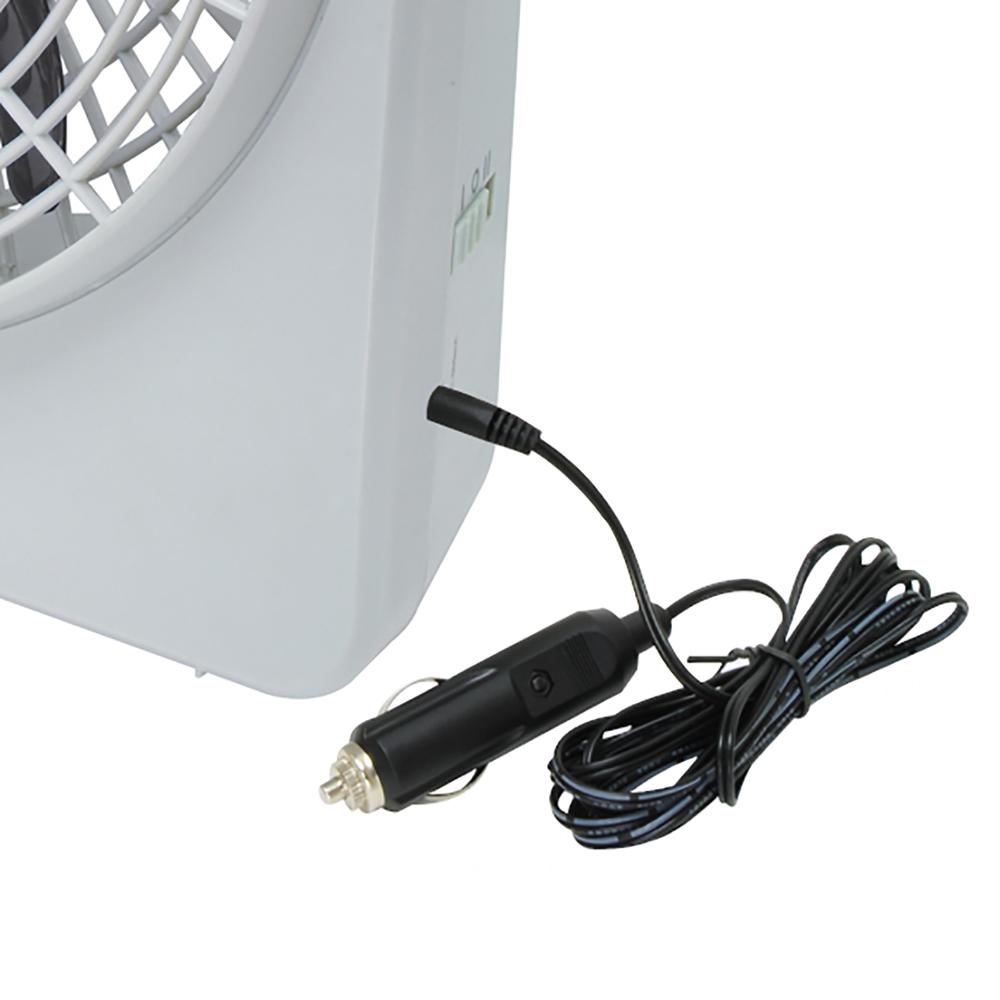 Portable Indoor Outdoor Fan 12-volt or Battery Dual Power Travel Fan 10-inch RP8000. Picture 4