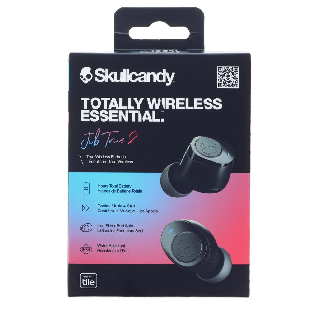 Skullcandy Jib True 2 Wireless Earbuds with Charging Case Tile-Finding Technology Water-Resistant Buds Black S1JTWP740. Picture 2