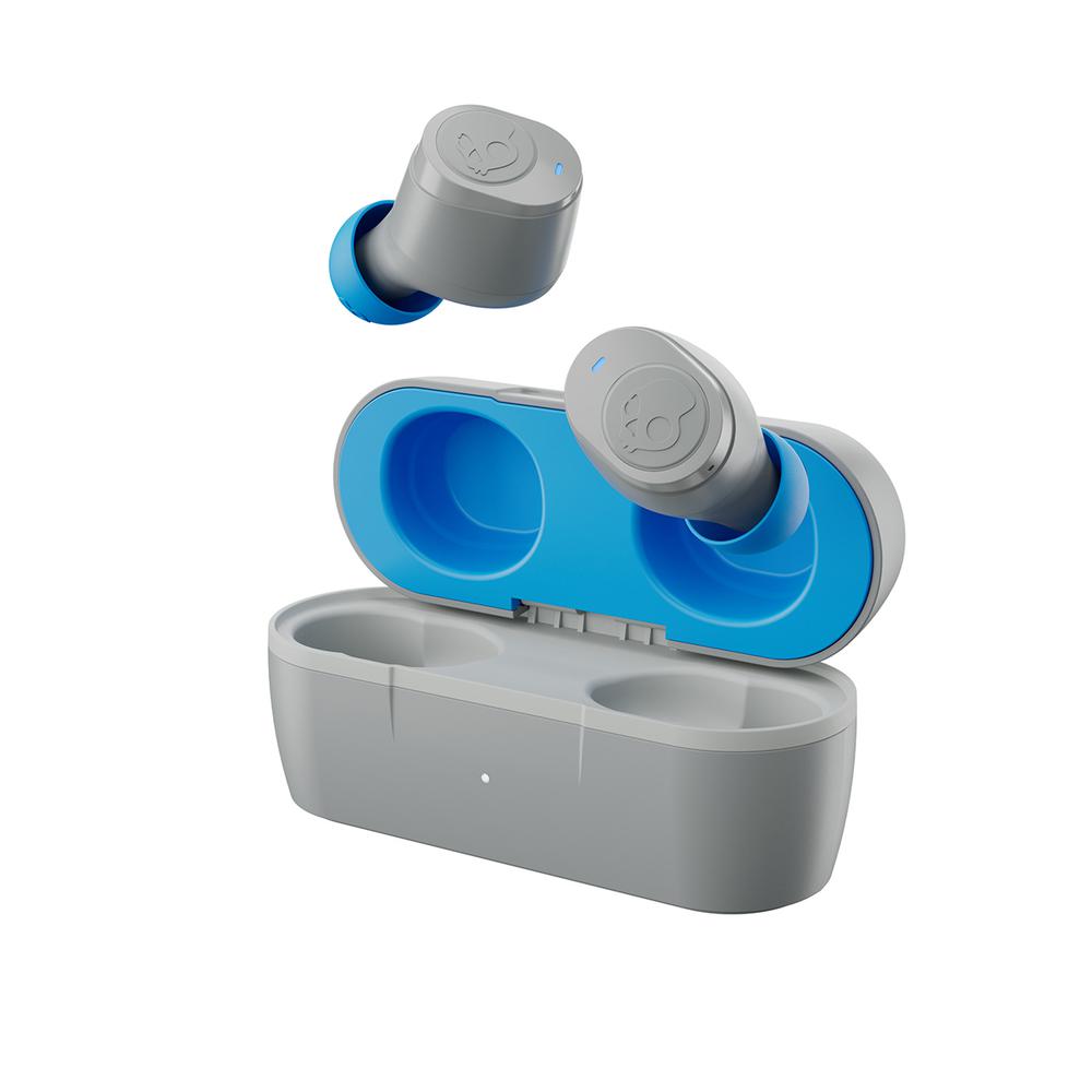 Skullcandy Jib True 2 Wireless Earbuds with Charging Case Tile-Finding Technology Water-Resistant Buds Blue Gray S1JTWP948. Picture 1