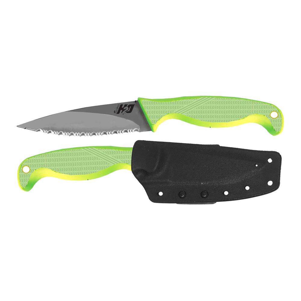 Scipio Fish Knife SHDA03  - Tactical Serrated Blade Tacklebox Steel Fishing Boning Knife - Green. Picture 2