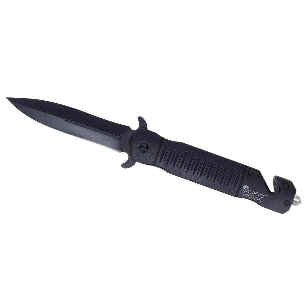 Scipio  Black Stiletto Assisted-Opening Knife. Picture 1