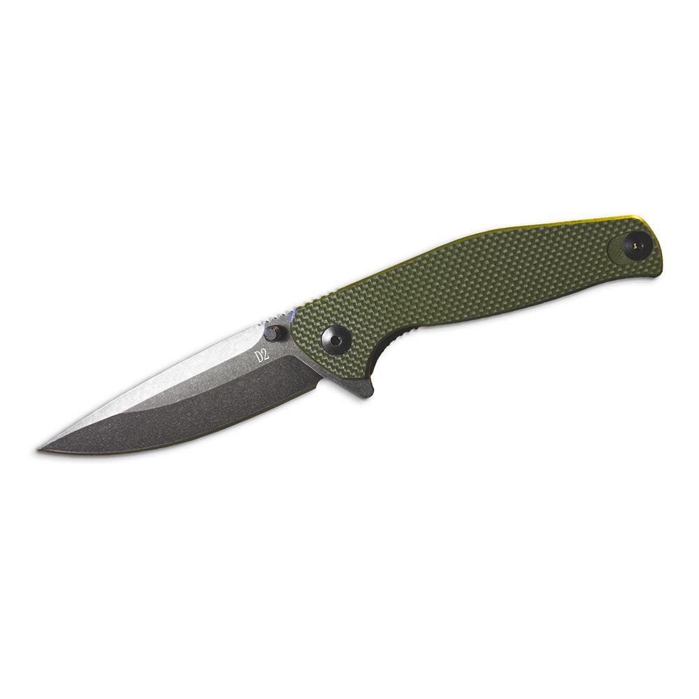 Scipio ST1026G Ball Bearing Pocket Knife Green. Picture 1