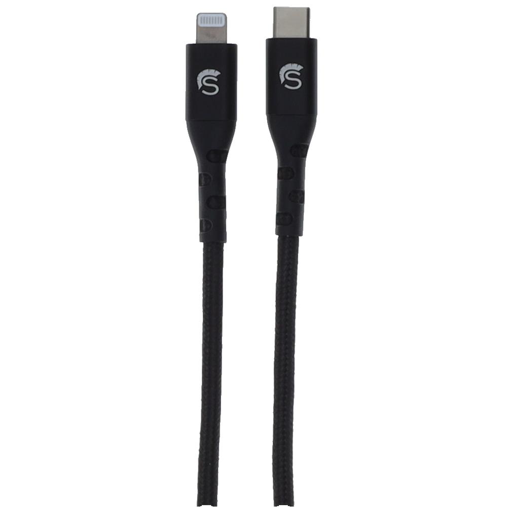 Scipio 4ft Kevlar Lightning to USB-A Braided Cable  STLIGHTA4 - Lightning to Type A Charging Cord Black. Picture 1