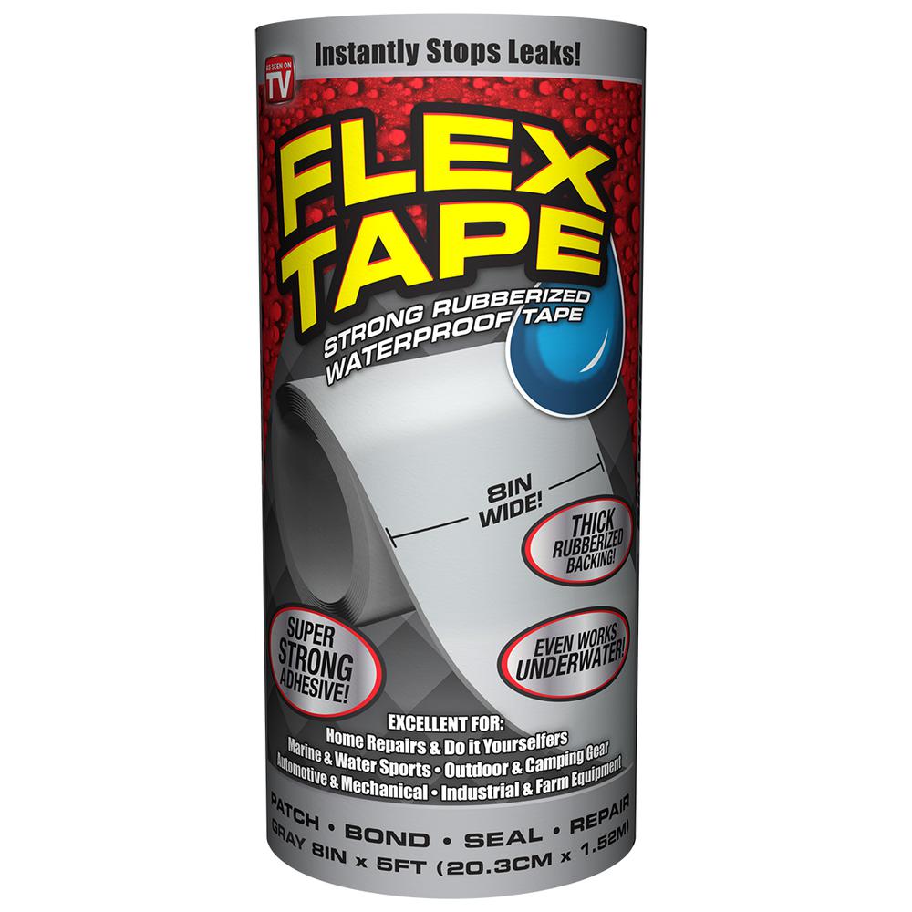 FLEX TAPE - GRAY 8 .in. Picture 1
