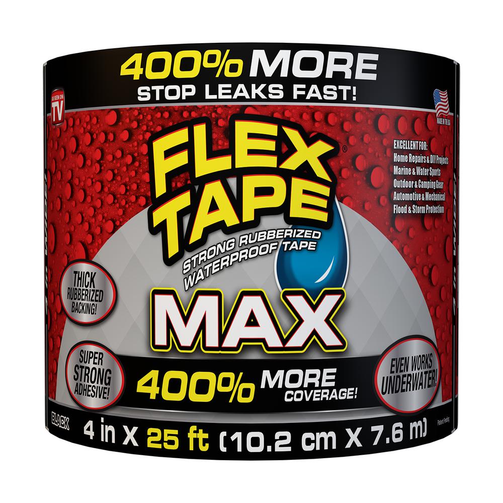 Flex Tape Black MAX 4in x 25ft tape. Picture 1