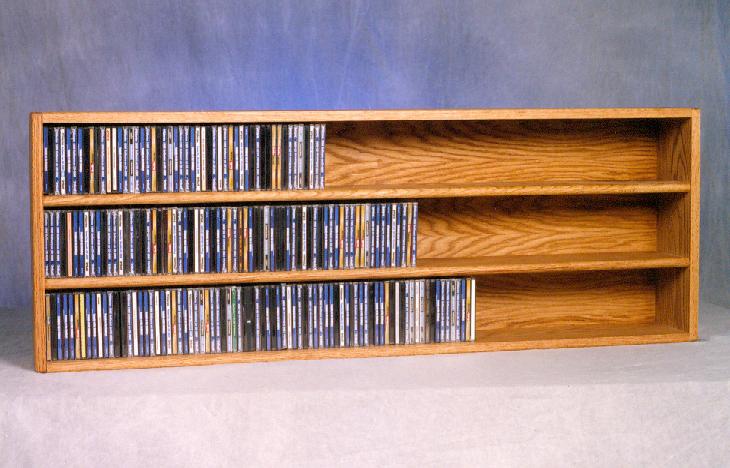 Solid Oak Wall or Shelf Mount CD Cabinet. The main picture.