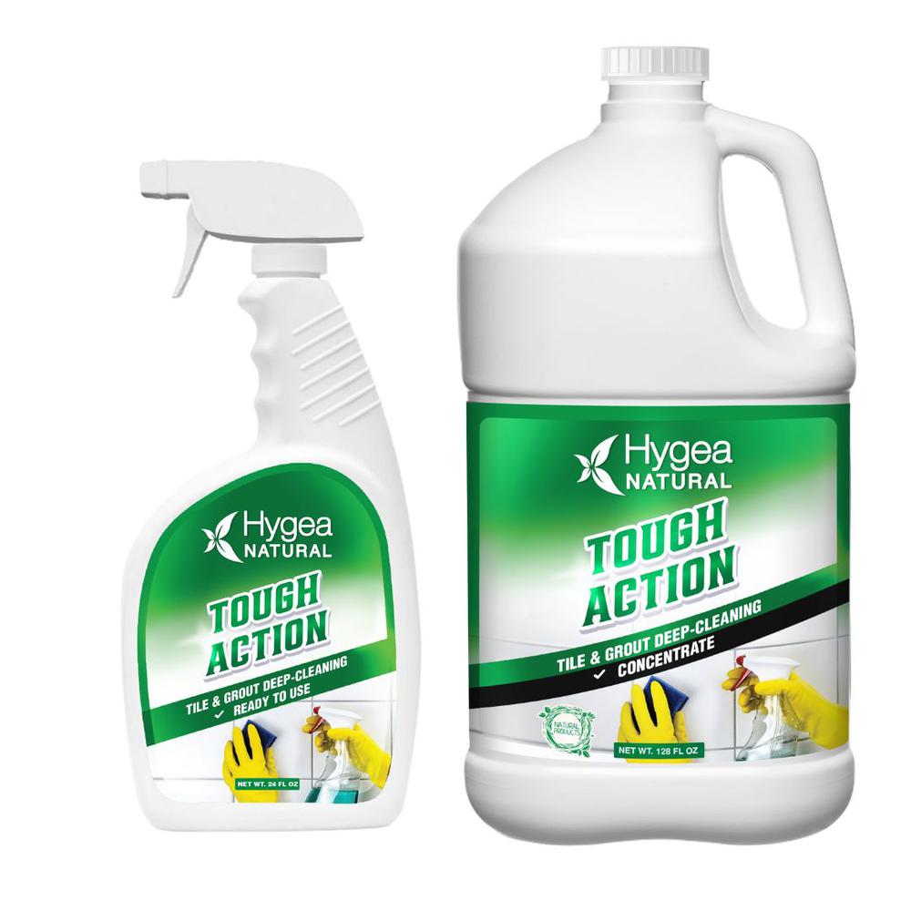 Tough Action - Tile & Grout Deep-Cleaning 24oz Spray + Concentrated Refill. Picture 1