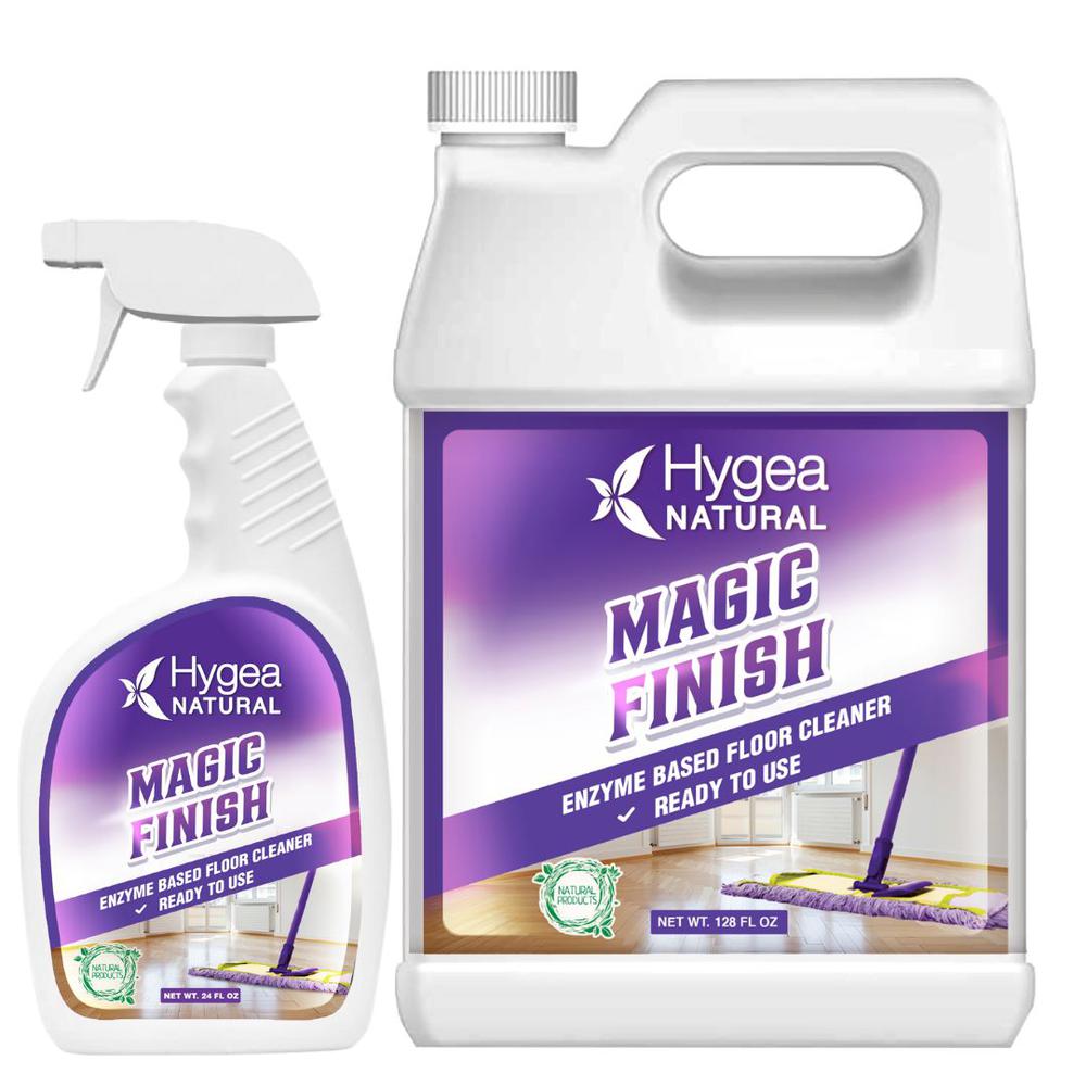 Magic Finish - Natural Enzyme-Based Floor Cleaner Ready to use 24oz Spray + Refill. Picture 1