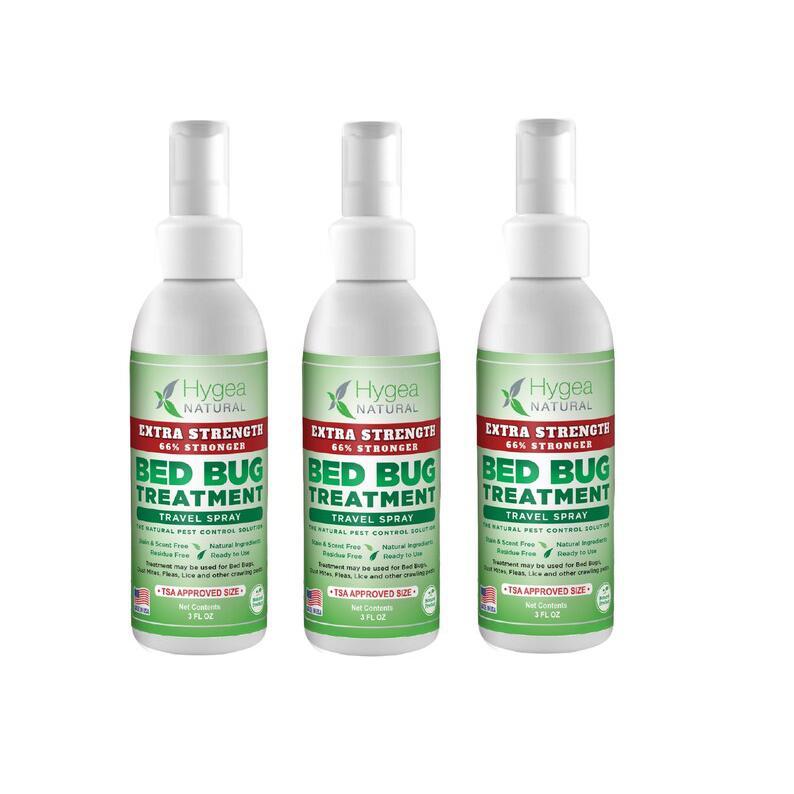 Extra Strength Bed Bug Treatment Travel Spray 3 oz- 3 pack. The main picture.