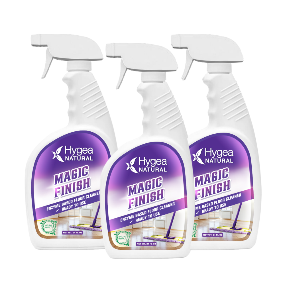 Magic Finish - Natural Enzyme-Based Floor Cleaner Ready to use 24oz Spray (3 pack). Picture 1