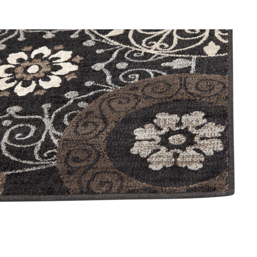 Sonoma Lundy Chocolate/Black/Beige Area Rug, 7'10" x 10'1". Picture 2