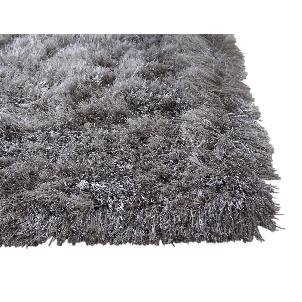 Luxe Shag Grey Area Rug, 5' x 8'. Picture 2