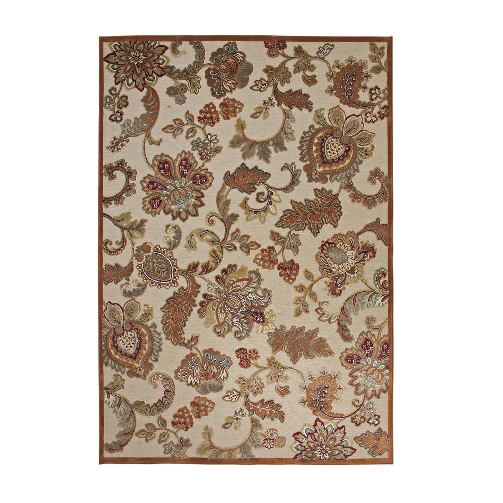 Napa Fulton Ivory/Browns/Tan/Sage Area Rug, 5'3" x 7'6". Picture 4