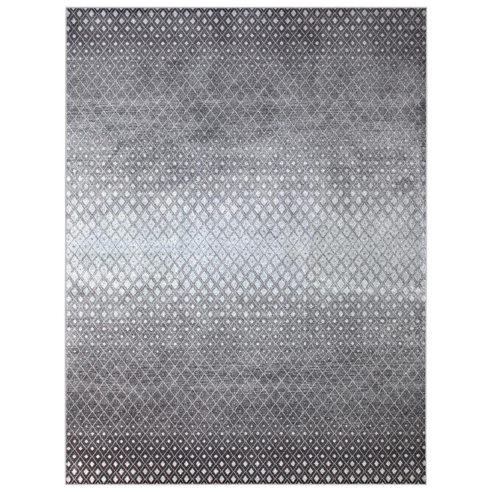 Sonoma Merriam Charcoal/Ivory Area Rug, 5'3" x 7'6". Picture 1