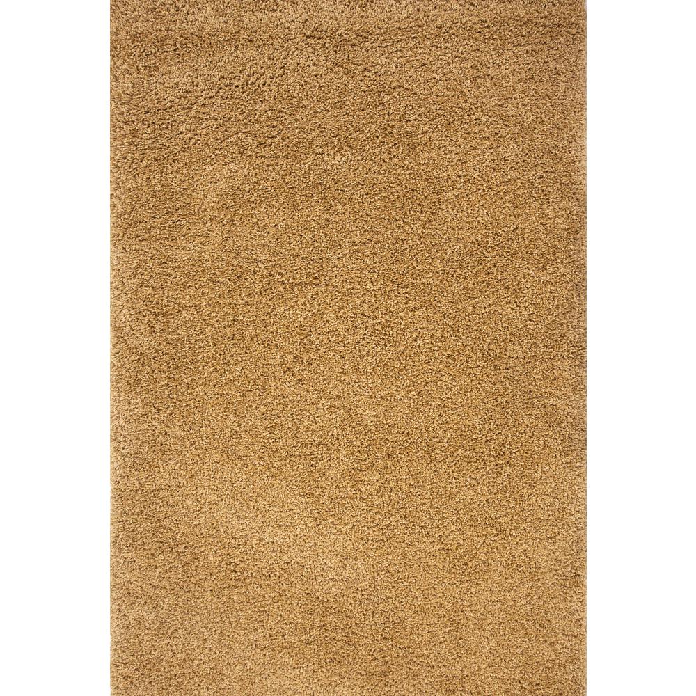 Comfort Shag Yellow Olefin Area Rug, 7'10" x 10'6". Picture 4