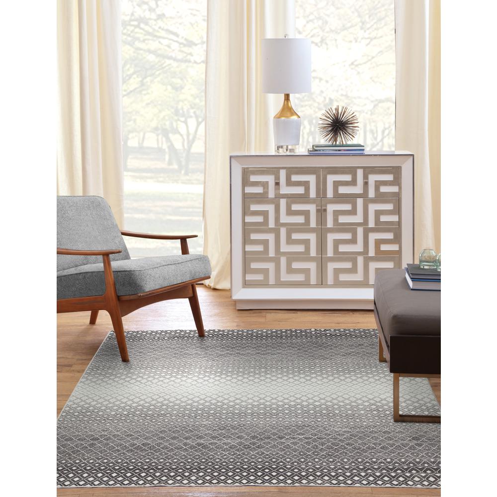 Sonoma Merriam Charcoal/Ivory Area Rug, 5'3" x 7'6". Picture 6