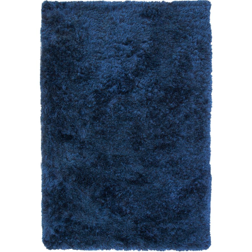 Luxe Shag Blue Area Rug, 8' x 10'. Picture 4