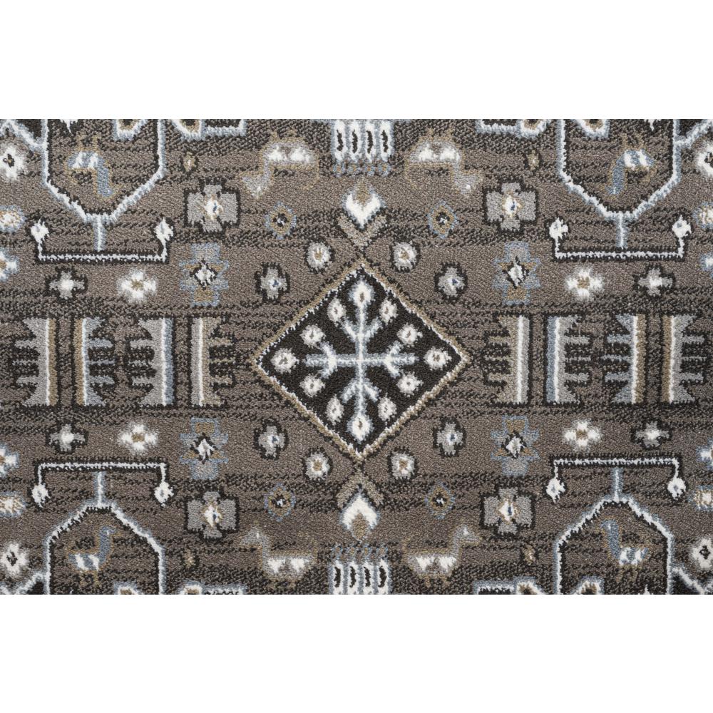 Sonoma Gabriella Medallion Brown, Beige, Ivory and Blue Viscose Area Rug, 7'10" x 10'. Picture 4