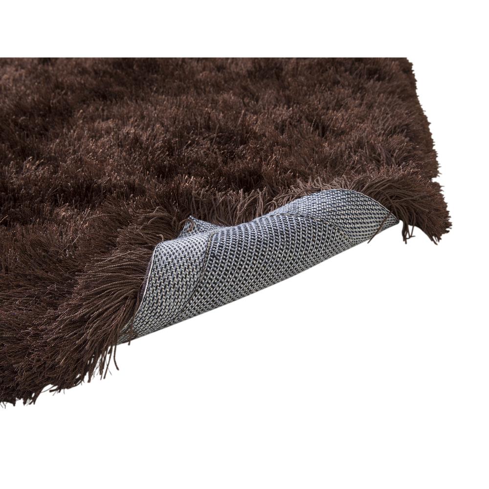 Luxe Shag Chocolate Area Rug, 8' x 10'. Picture 3
