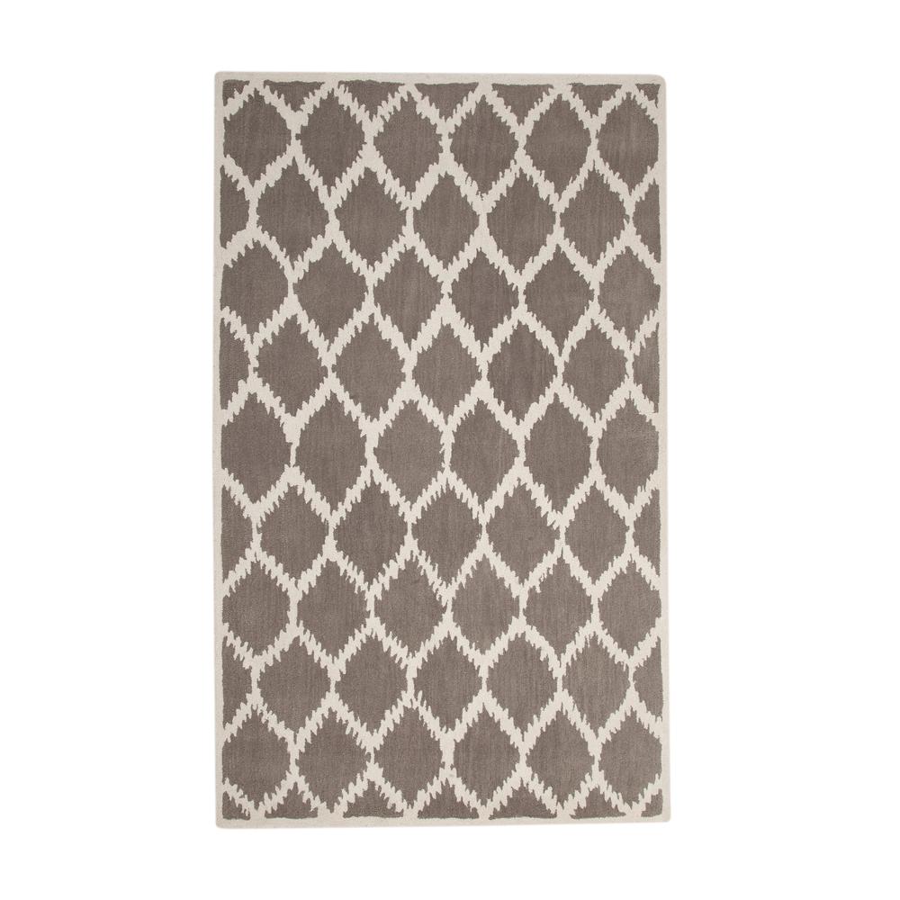 Lifestyle Riley Grey/Ivory Area Rug, 5' x 8'. Picture 4