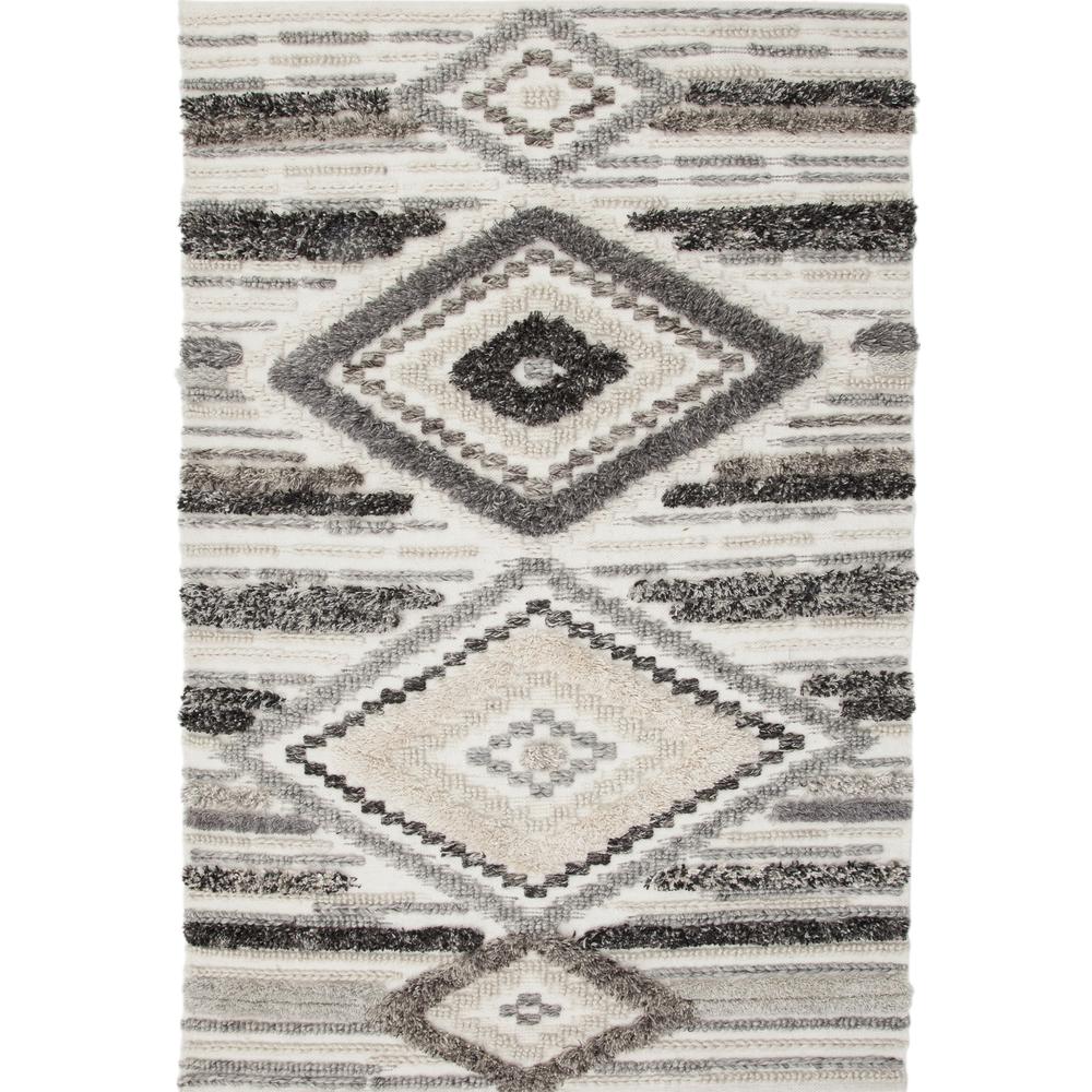 Drake Myra Charcoal/ Grey/ Ivory Area Rug, 8' x 10'. Picture 4