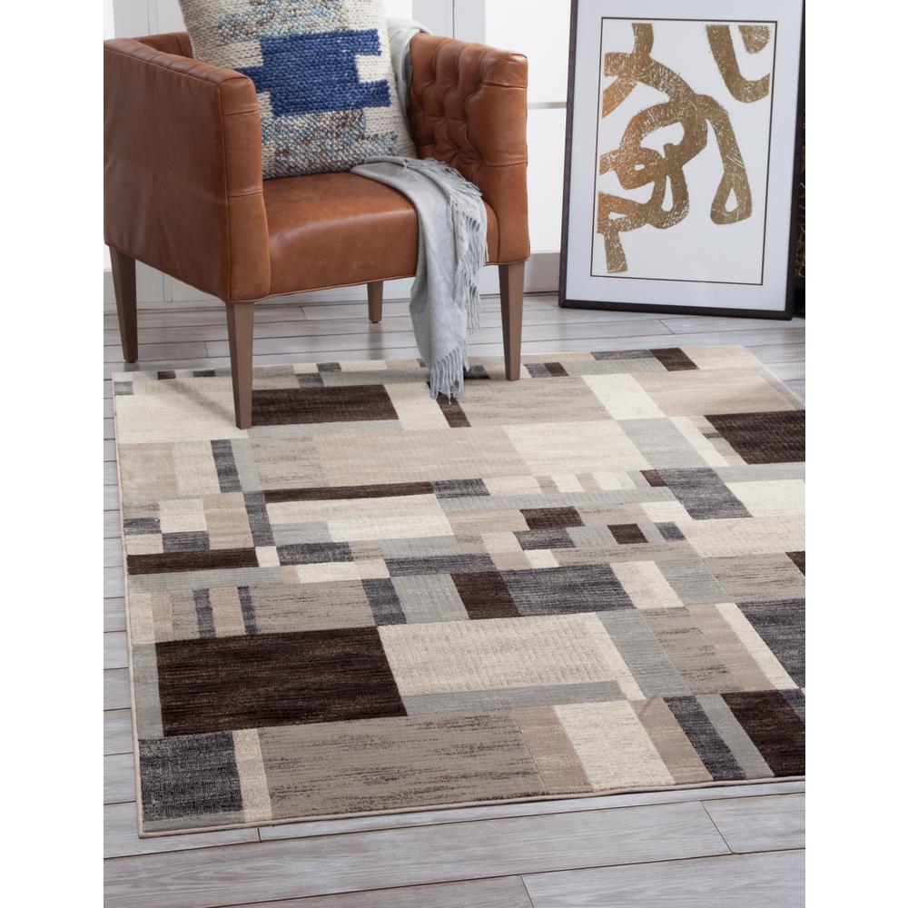 Sonoma Kelso Charcoal/Ivory/Grey Area Rug, 5'3" x 7'6". Picture 1