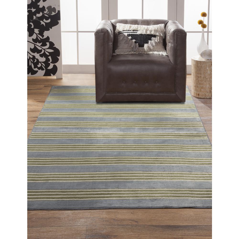 Sonoma Tomkin Light Blue/Green/Ivory Area Rug, 5'3" x 7'6". Picture 1