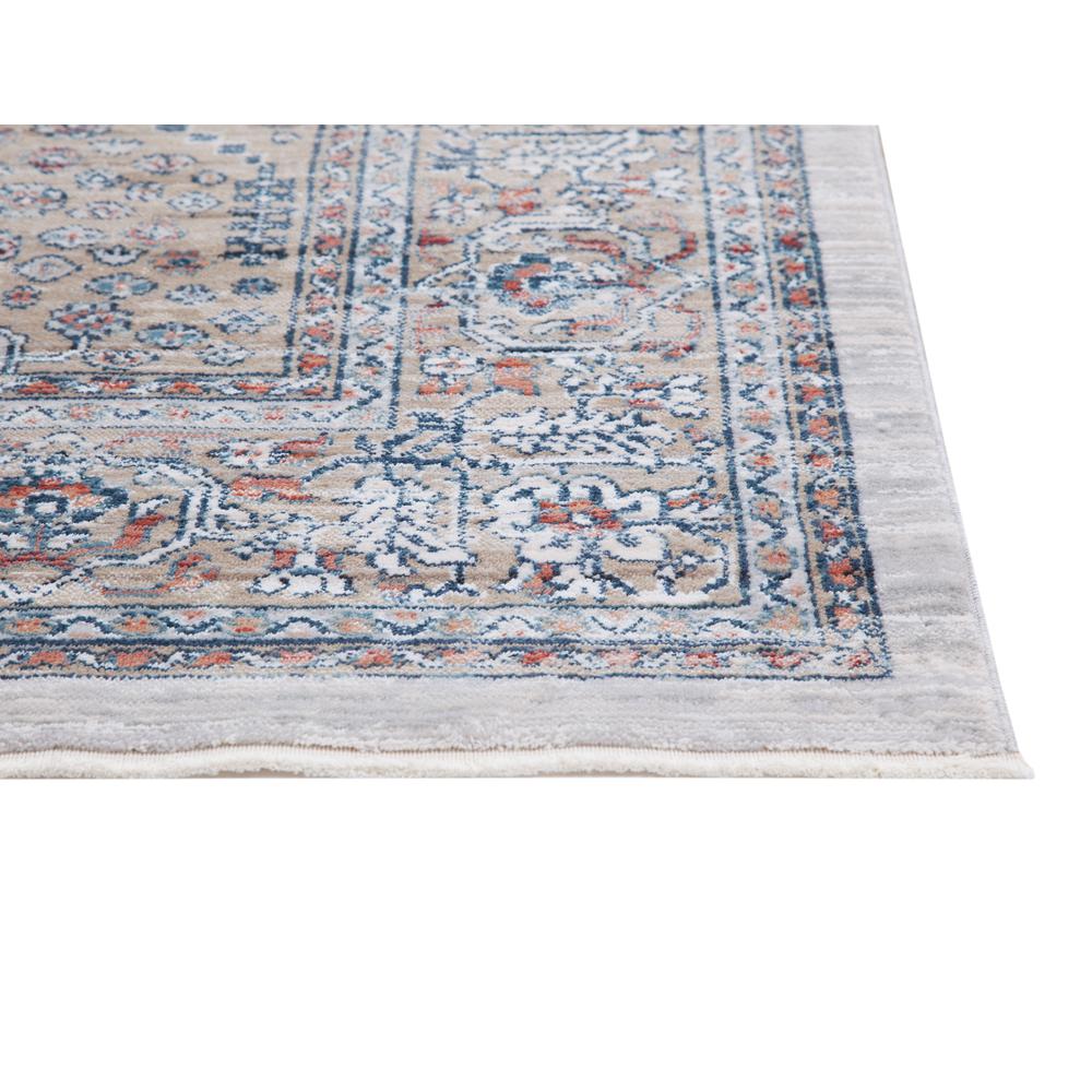 Summit Chevak Natural/Blue/Rust Area Rug, 3'11" x 5'7". Picture 4